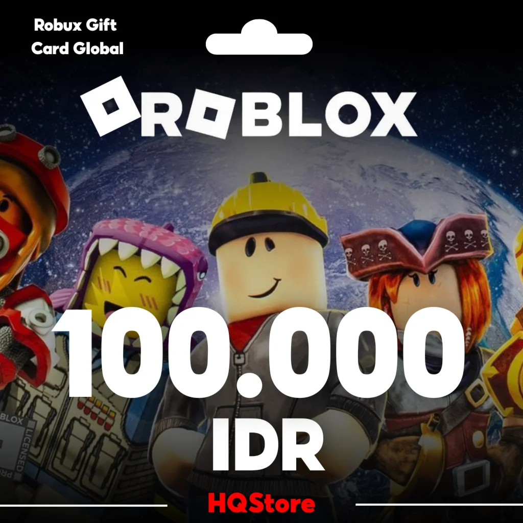 Roblox карта 100000 IDR Индонезия