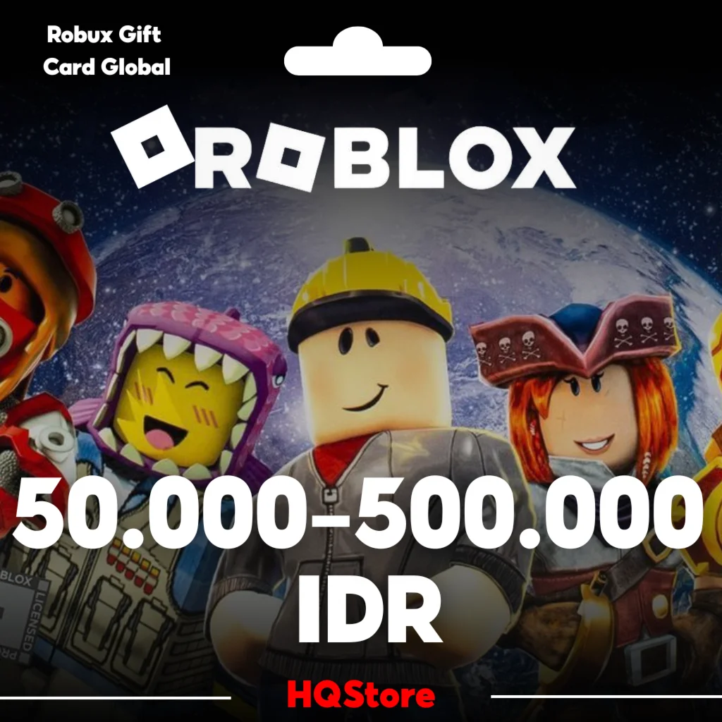 Roblox карта 50000-500000 IDR Индонезия