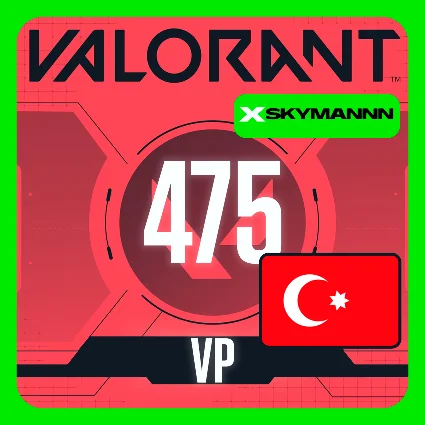 ВАЛОРАНТ 475 VP Valorant Point ТУРЦИЯ МОМЕНТАЛЬНО