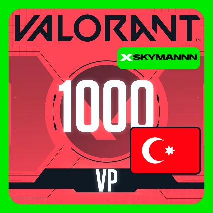 ВАЛОРАНТ 1000 VP Valorant Point ТУРЦИЯ МОМЕНТАЛЬНО