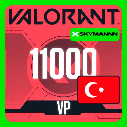 ВАЛОРАНТ 11000 VP Valorant Point ТУРЦИЯ МОМЕНТАЛЬНО
