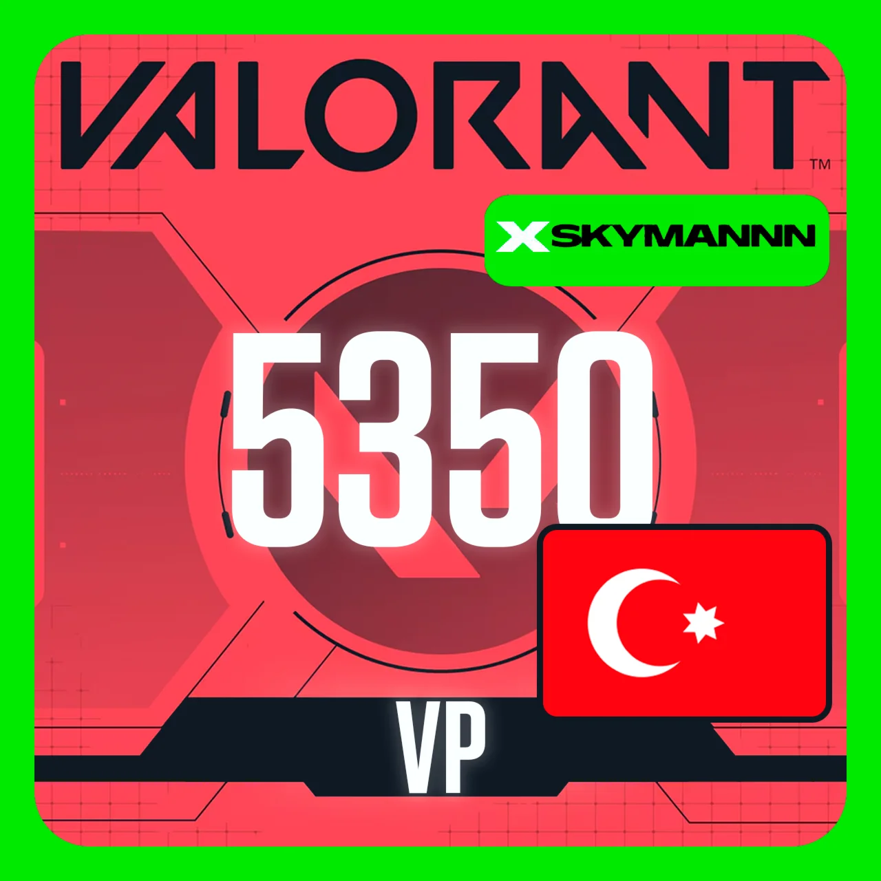 ВАЛОРАНТ 5350 VP Valorant Point ТУРЦИЯ МОМЕНТАЛЬНО