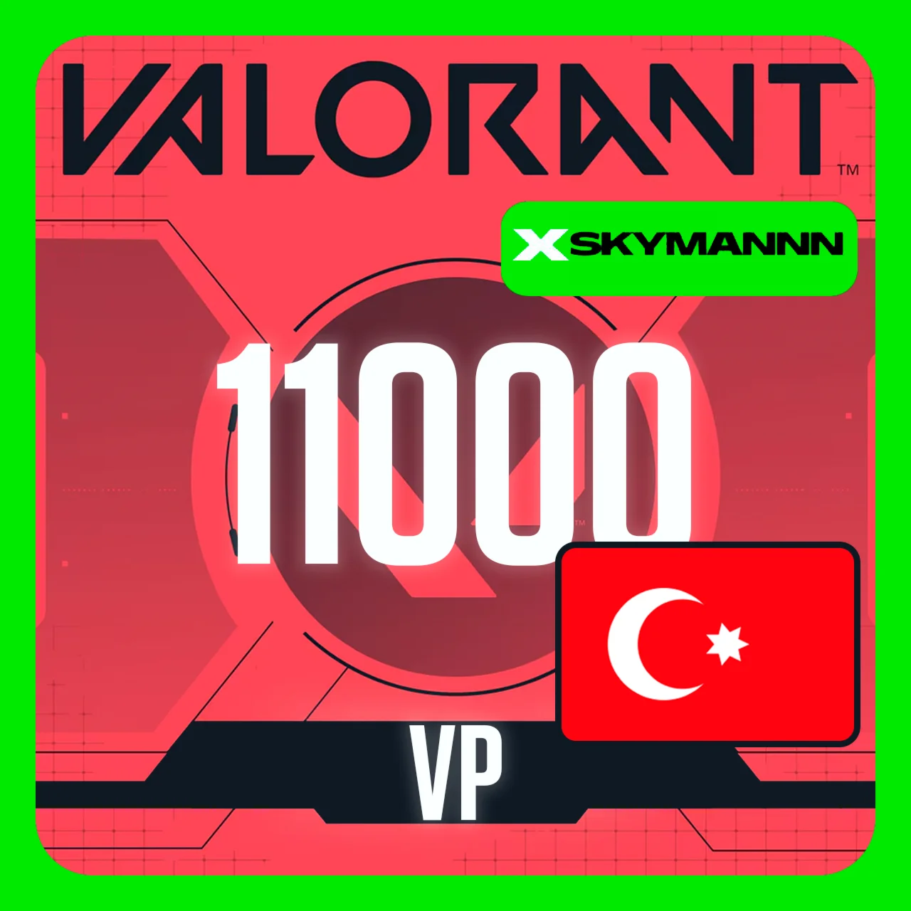 ВАЛОРАНТ 11000 VP Valorant Point ТУРЦИЯ МОМЕНТАЛЬНО