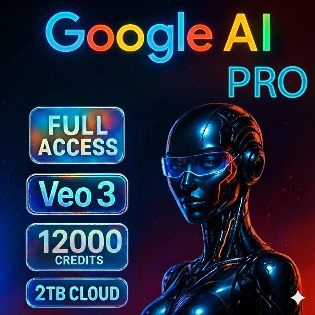 Gemini AI PRO – VEO3 – 12000 КРЕДИТОВ – 2ТБ