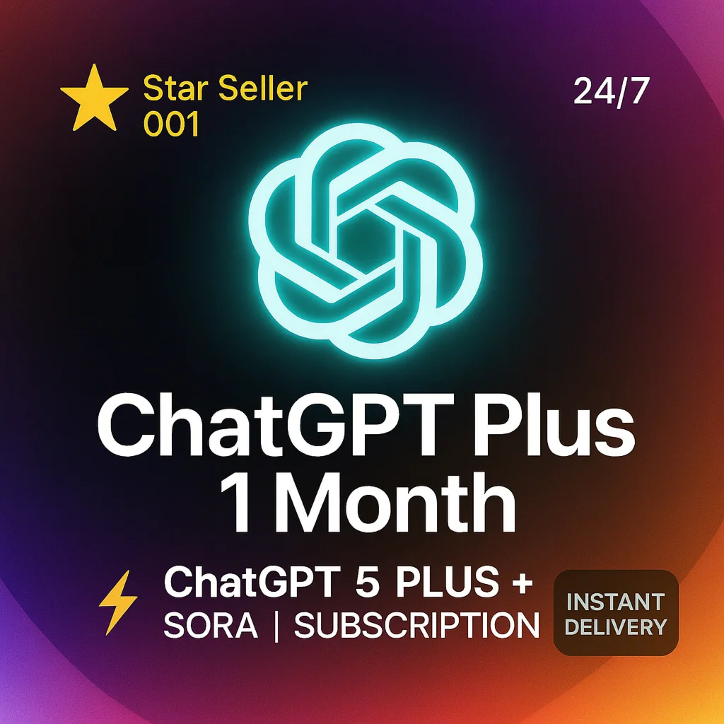 ChatGPT 5 PLUS (4o+SORA +o3) 1 месяц