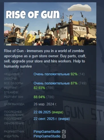 Rise of Gun АВТОДОСТАВКА STEAM GIFT РОССИЯ