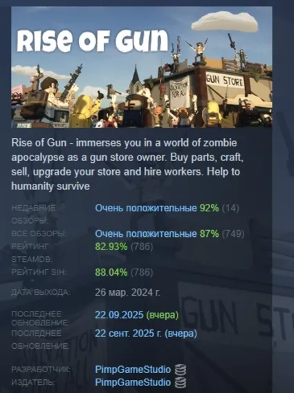 Rise of Gun АВТОДОСТАВКА STEAM GIFT РОССИЯ