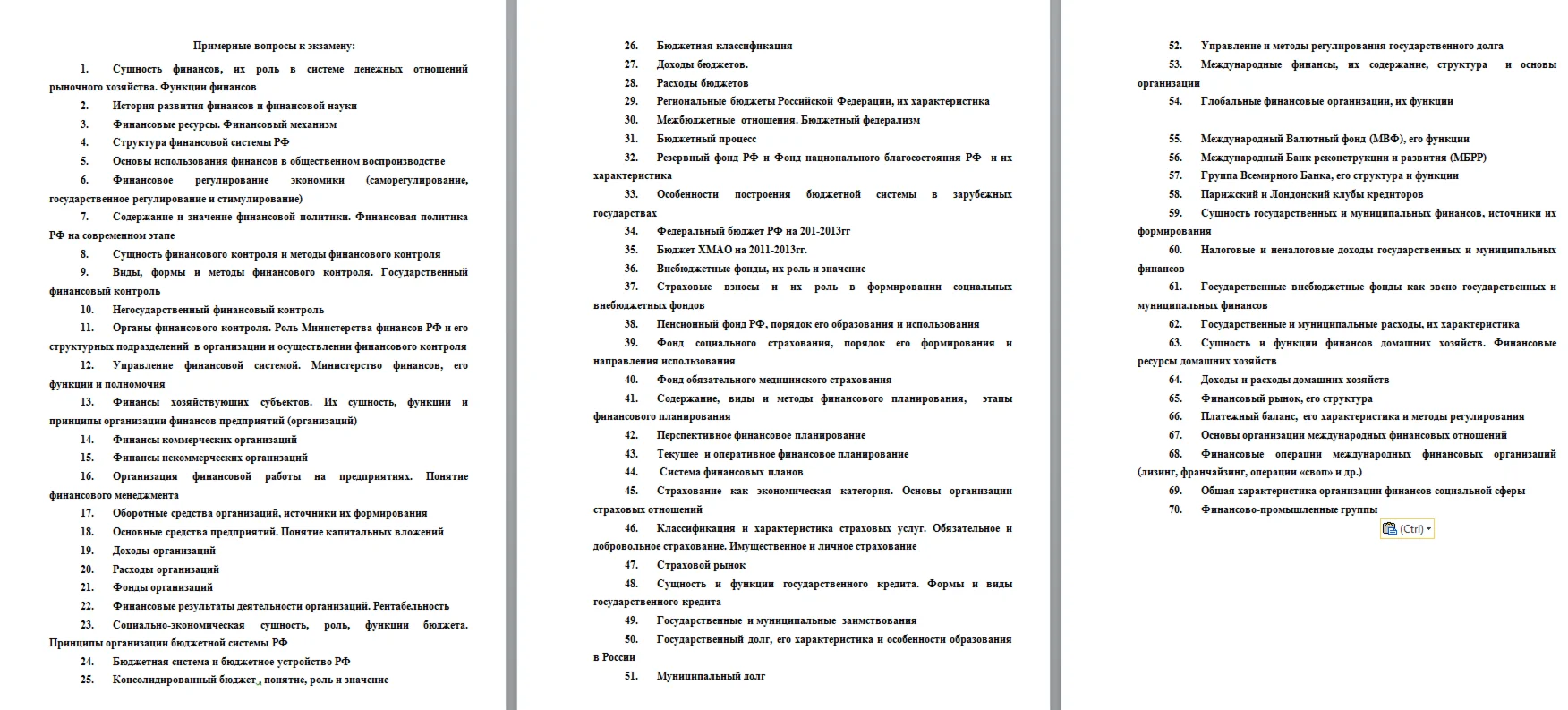 ГОСЫ. ФИНАНСЫ. 71 вопрос. 2015.