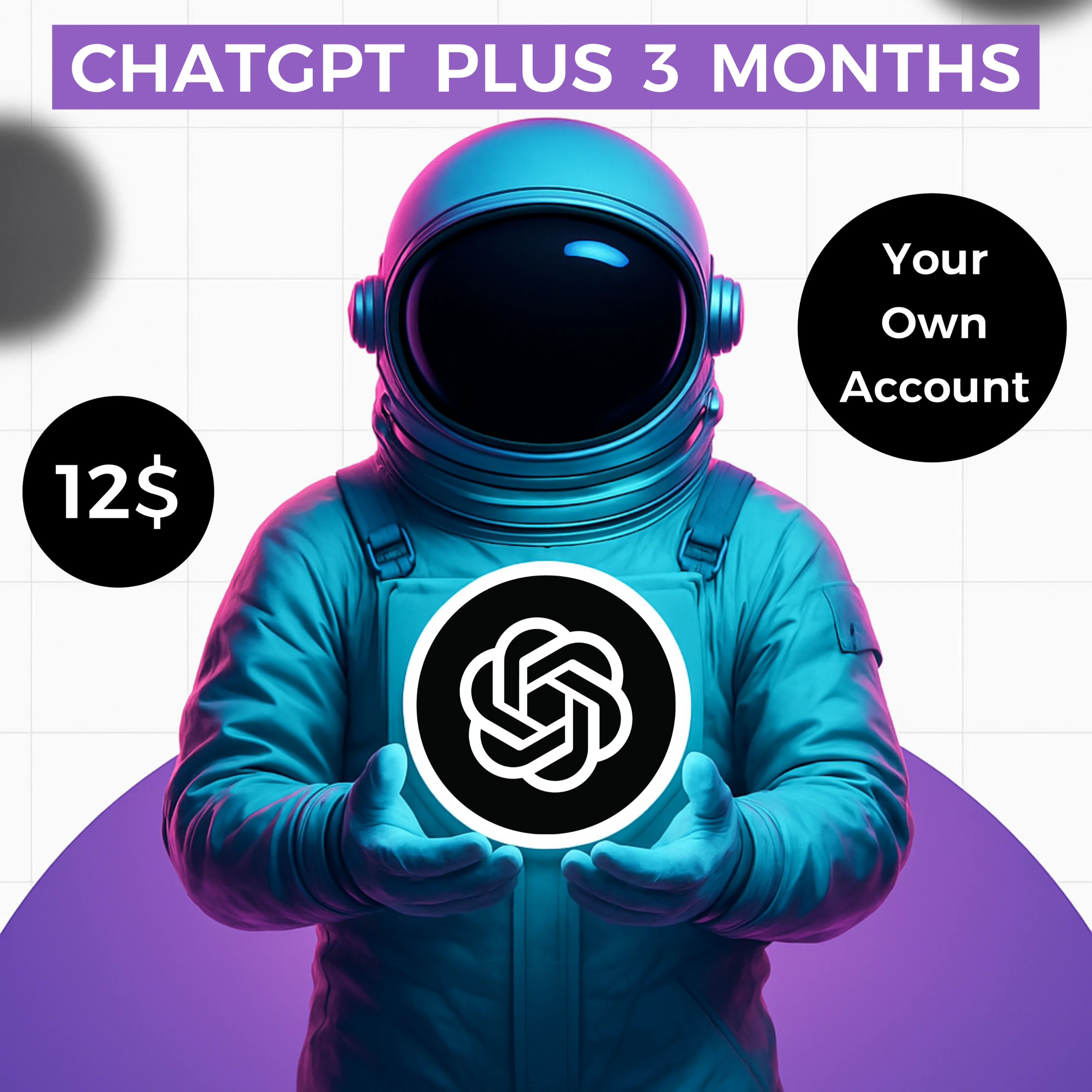 ЧатGPT Plus Персональный 3-месячный личный аккаунт
