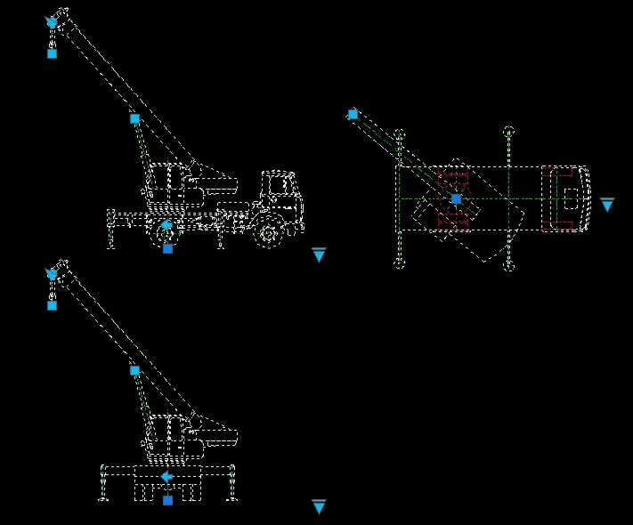 Динамический блок крана КС-3577 в формате DWG