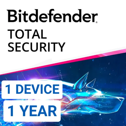 Bitdefender Total Security 1 устройство, 1 год