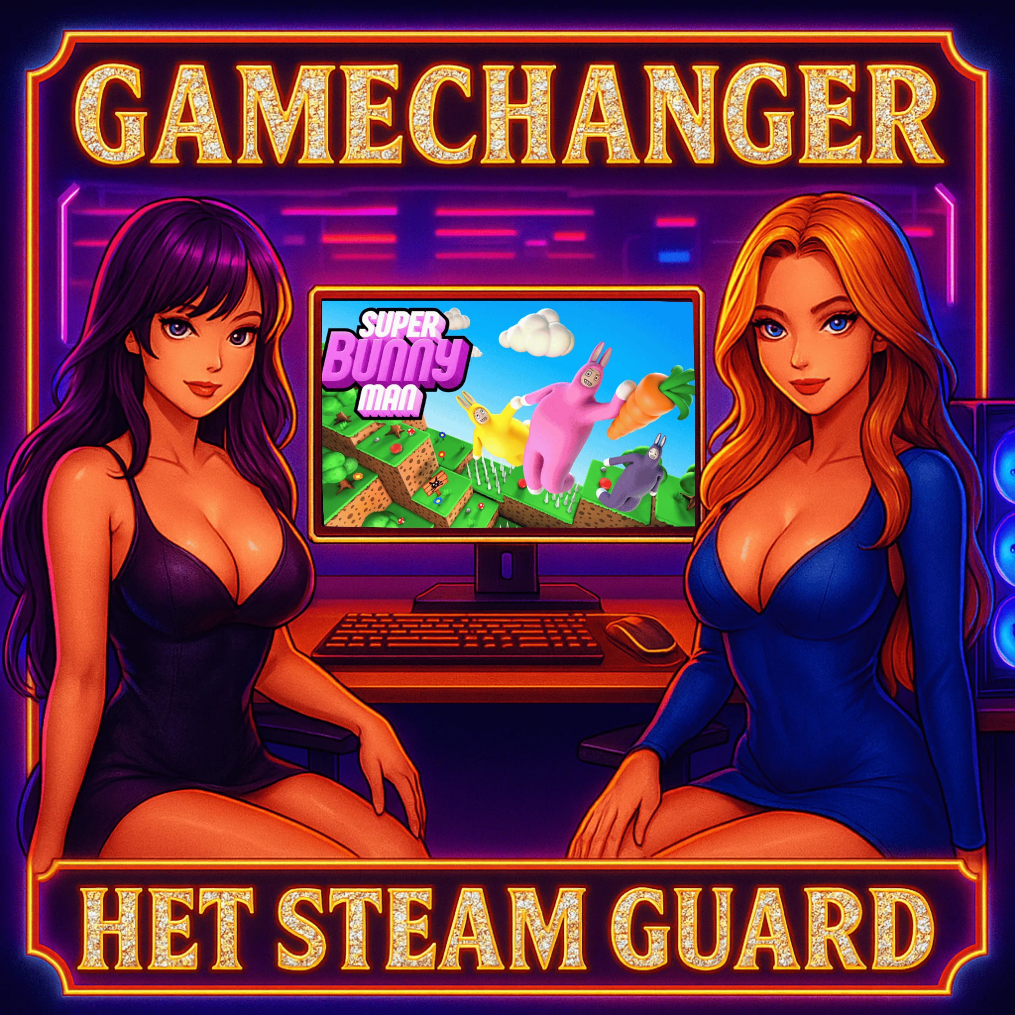 НЕТ GUARD SUPER BUNNY MAN STEAM OFFLINE 24/7