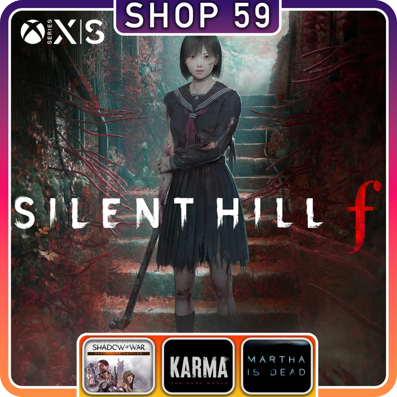 Silent Hill F + 3 ТОП ИГРЫ XBOX (аренда)