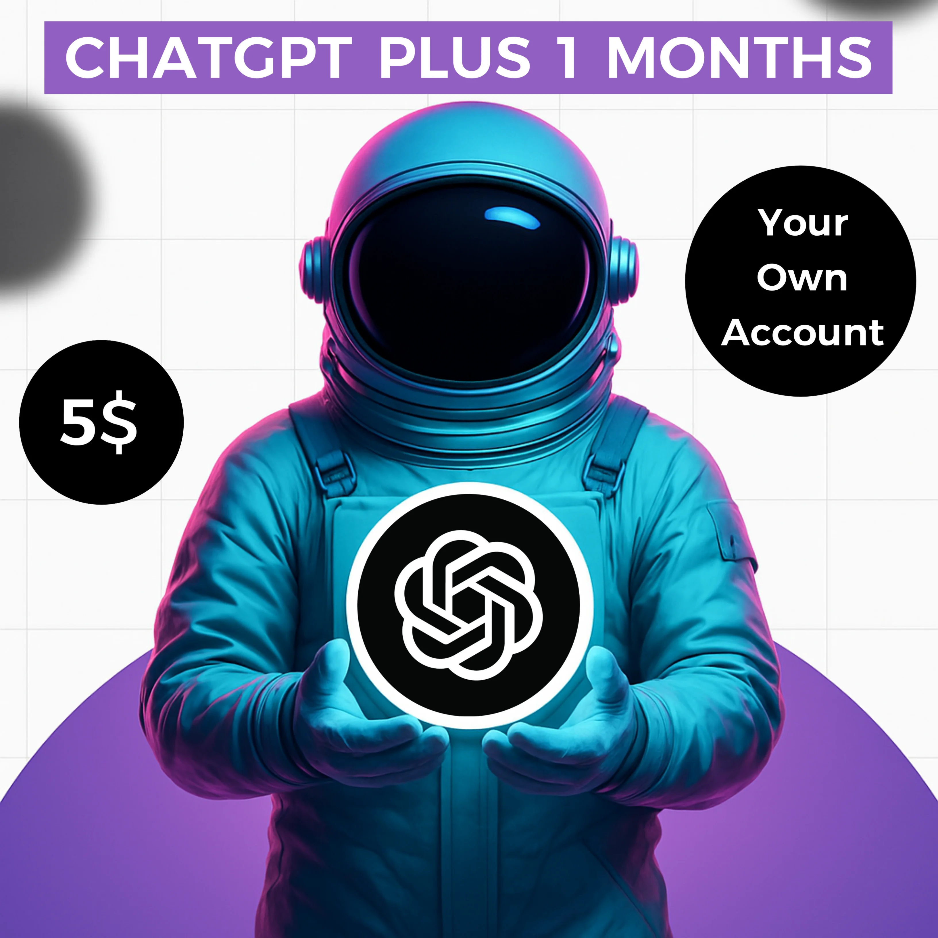 Chatgpt Plus на 1 месяц — вход не требуется (личный акк