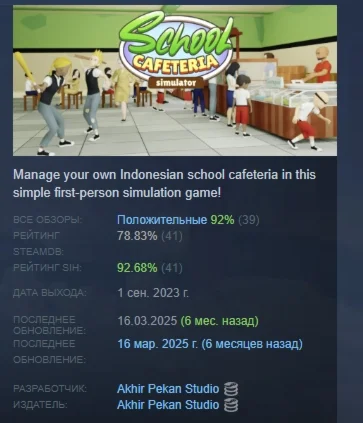 School Cafeteria Simulator АВТОДОСТАВКА STEAM РОССИЯ