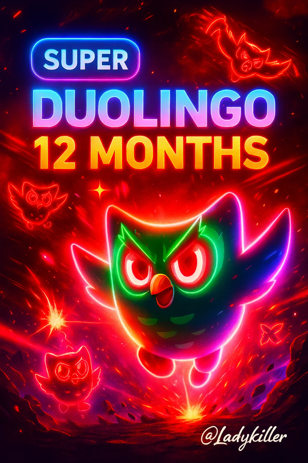 DUOLINGO SUPER 1 YEAR FAST | CHEAP | WARRANTY