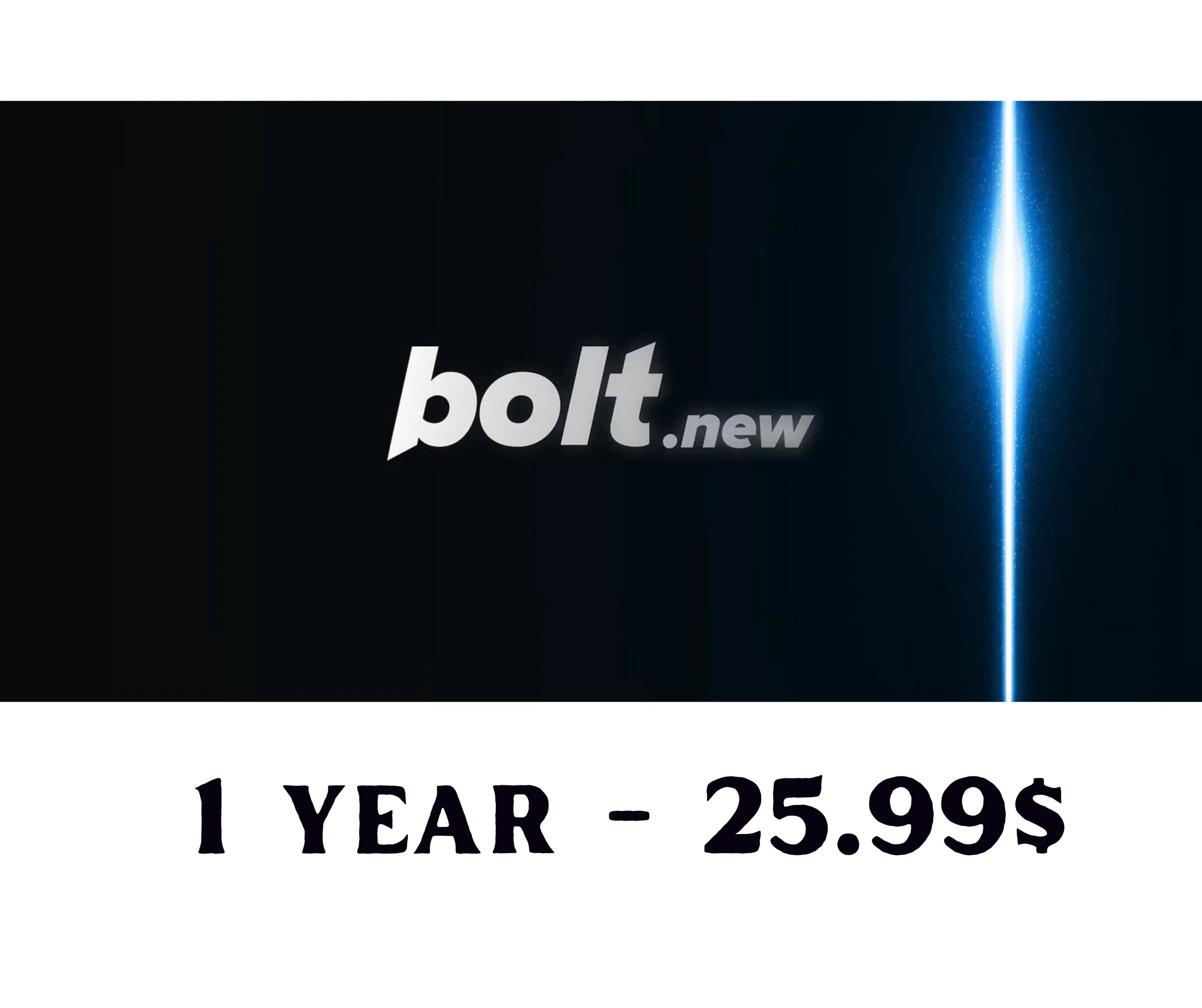 Bolt.new AI — гарантия 1 год — на вашу почту