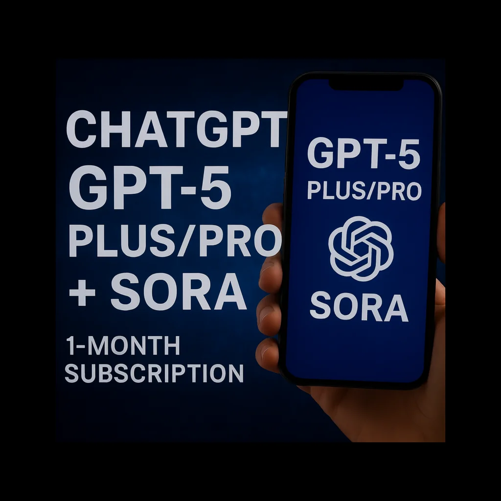 GPT 5.0 Plus/Pro + Sora – 1 месяц в ChatGPT Pro/Plus