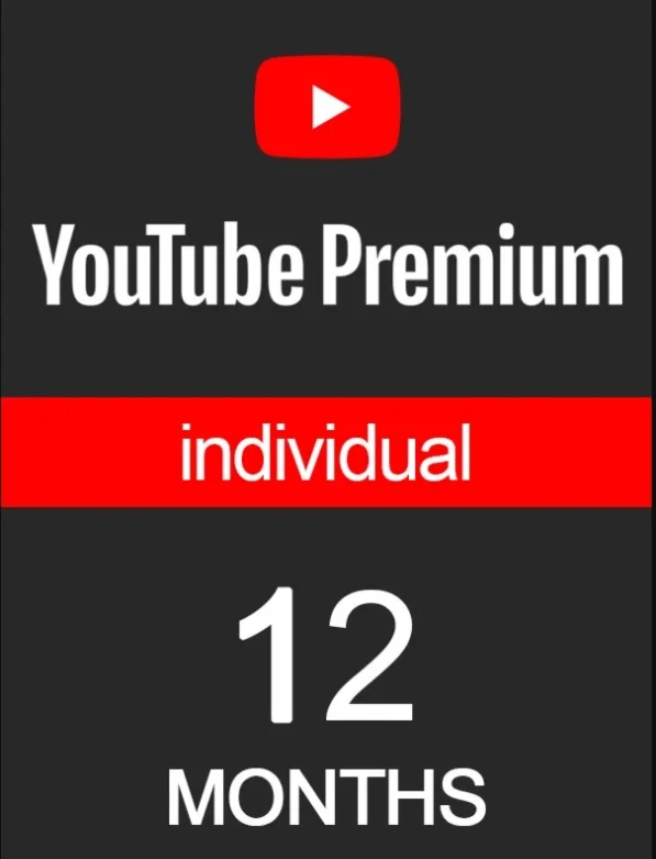 Подписка YouTube Premium на 1 год (глобальная)