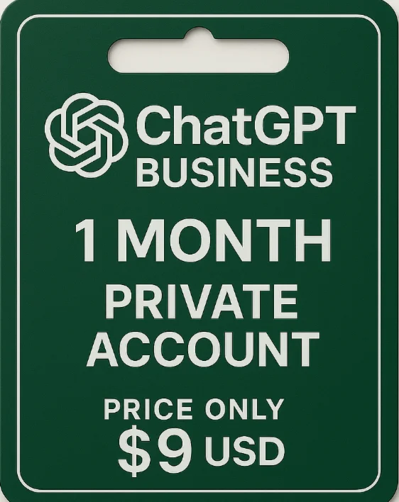 ChatGPT Bussiness  1 Month Private Account