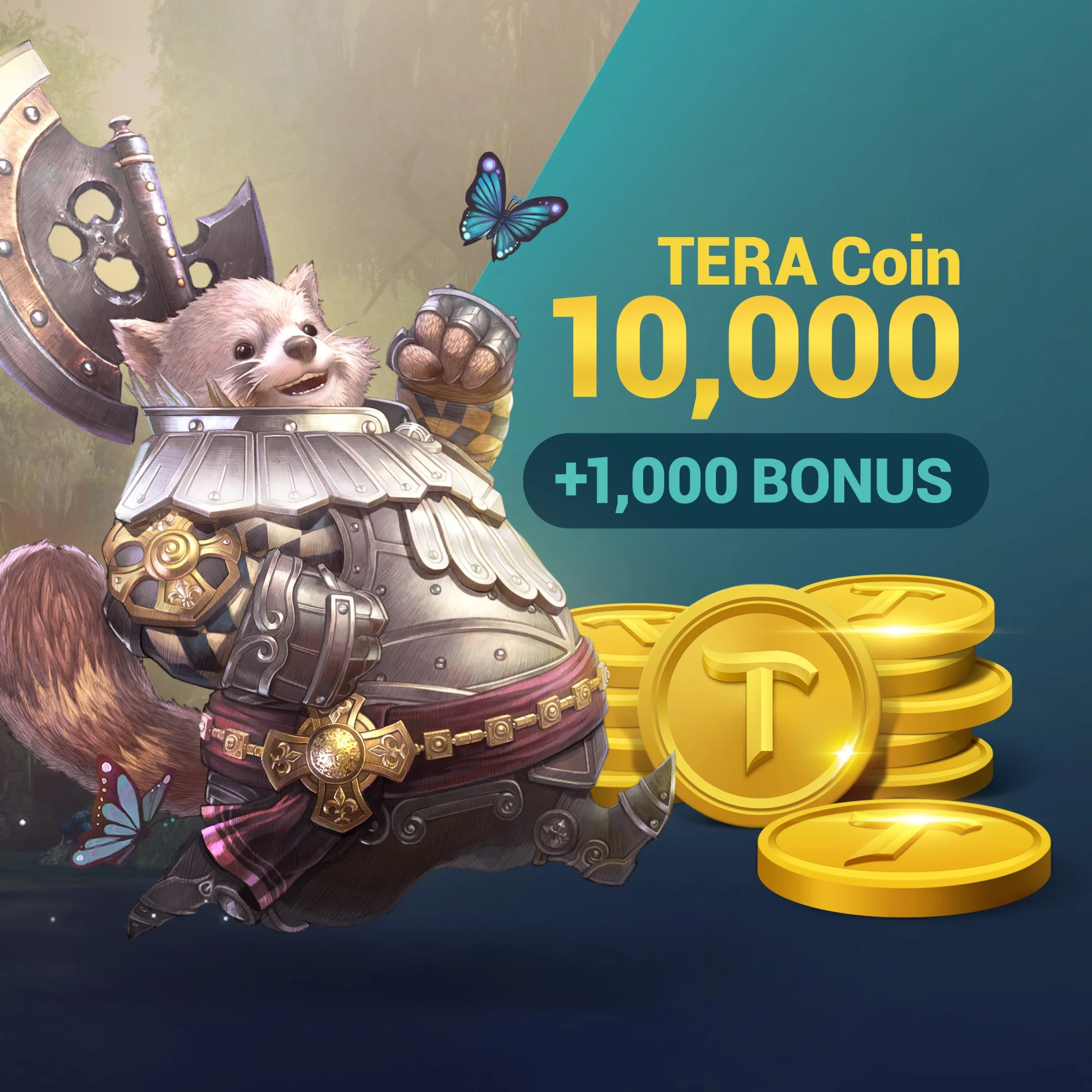 TERA Coin 11,000 XBOX Любой Акк