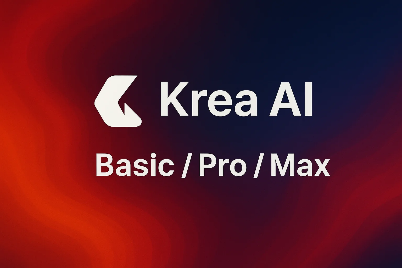 План Krea AI Basic/Pro/Max на 1 месяц