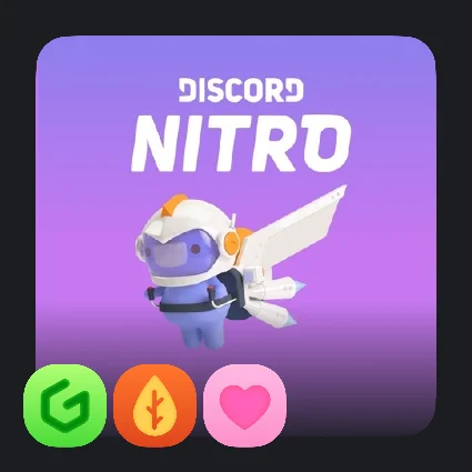 DISCORD NITRO 1-12 МЕСЯЦЕВ+2 БУСТА FULL БЫСТРО