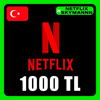 АВТО Карта пополнения Netflix 1000 TL ТУРЦИЯ 24/7