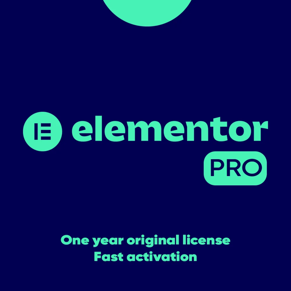 ✅ Elementor Pro 1 Year Official License