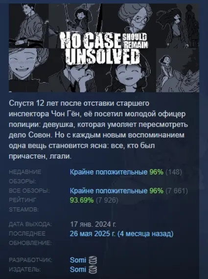 No Case Should Remain Unsolved STEAM GIFT РОССИЯ
