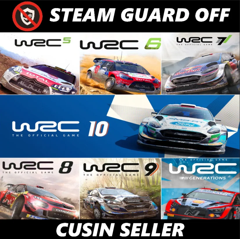 Общий аккаунт - 7 частей WRC | Без Steam Guard