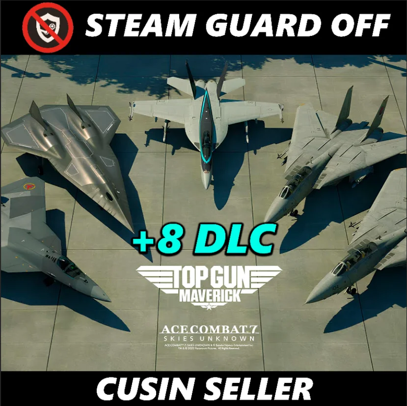  Общий аккаунт ACE COMBAT 7 + 8 DLC | Без Steam Guard