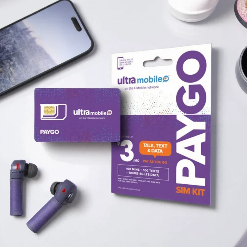 Ultra mobile paygo Карта пополнения баланса телефона10$