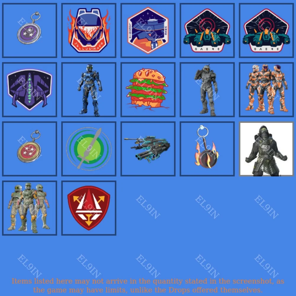 Halo InfiniteТвич Дропс17 предметов + 