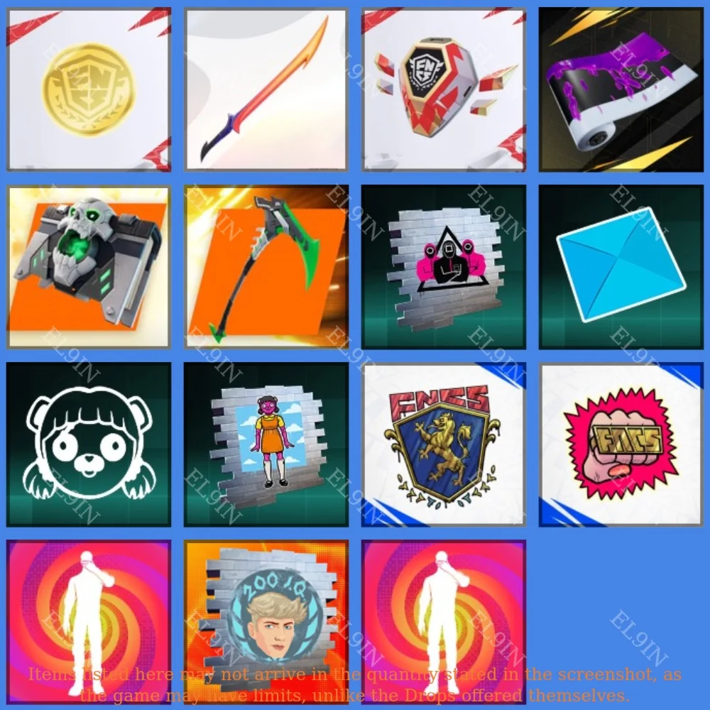 FortniteТвич Дропс16 предметов + 