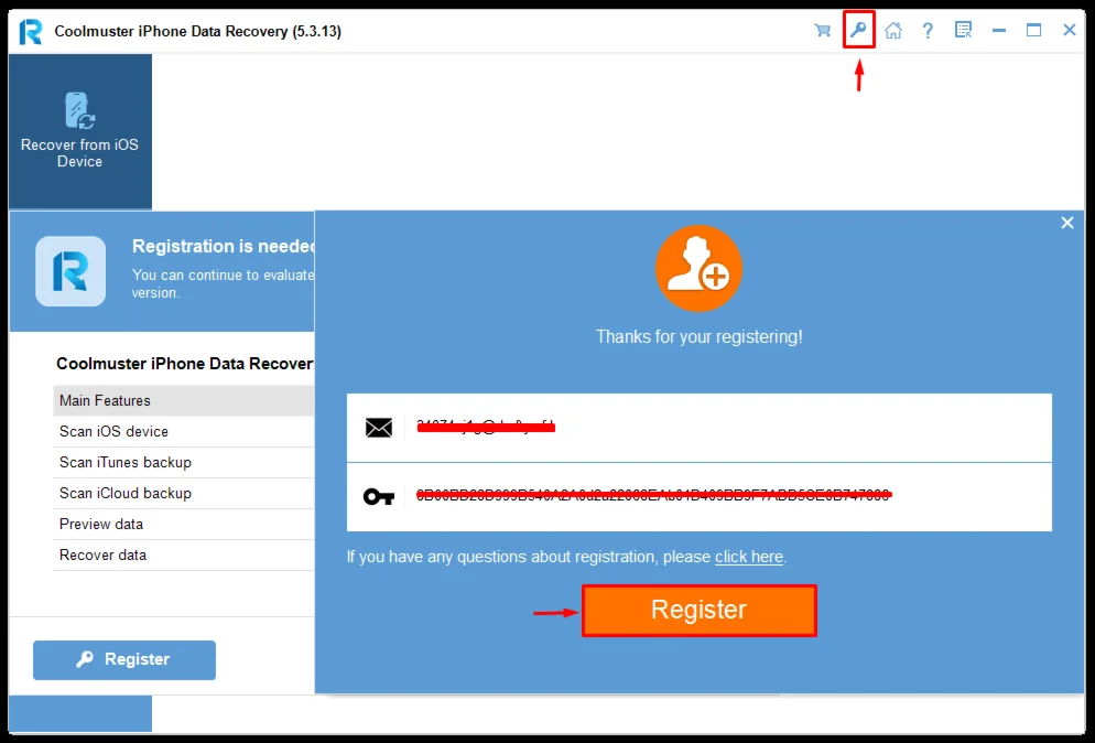 🧊 Coolmuster iPhone Data Recovery 📋 Account 🚀