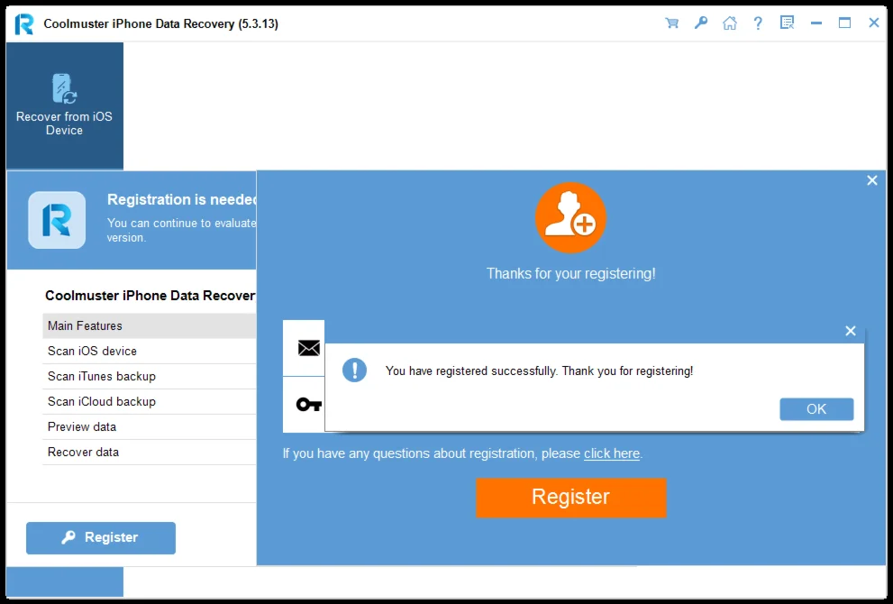 🧊 Coolmuster iPhone Data Recovery 📋 Account 🚀