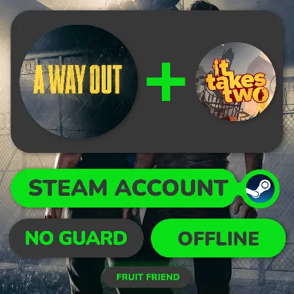 Оффлайн аккаунт STEAM: A WAY OUT + IT TAKES TWO