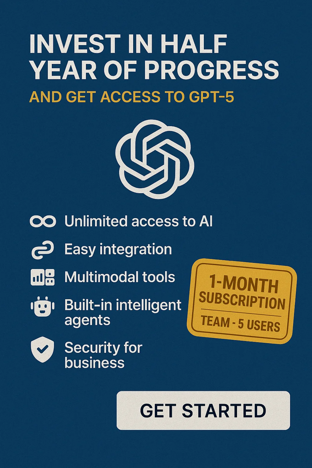 Chatgpt 5.0 Team - 1 MONTH WARRANTY