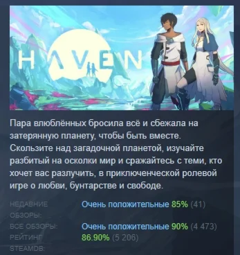 Haven 2020 АВТОДОСТАВКА STEAM GIFT РОССИЯ