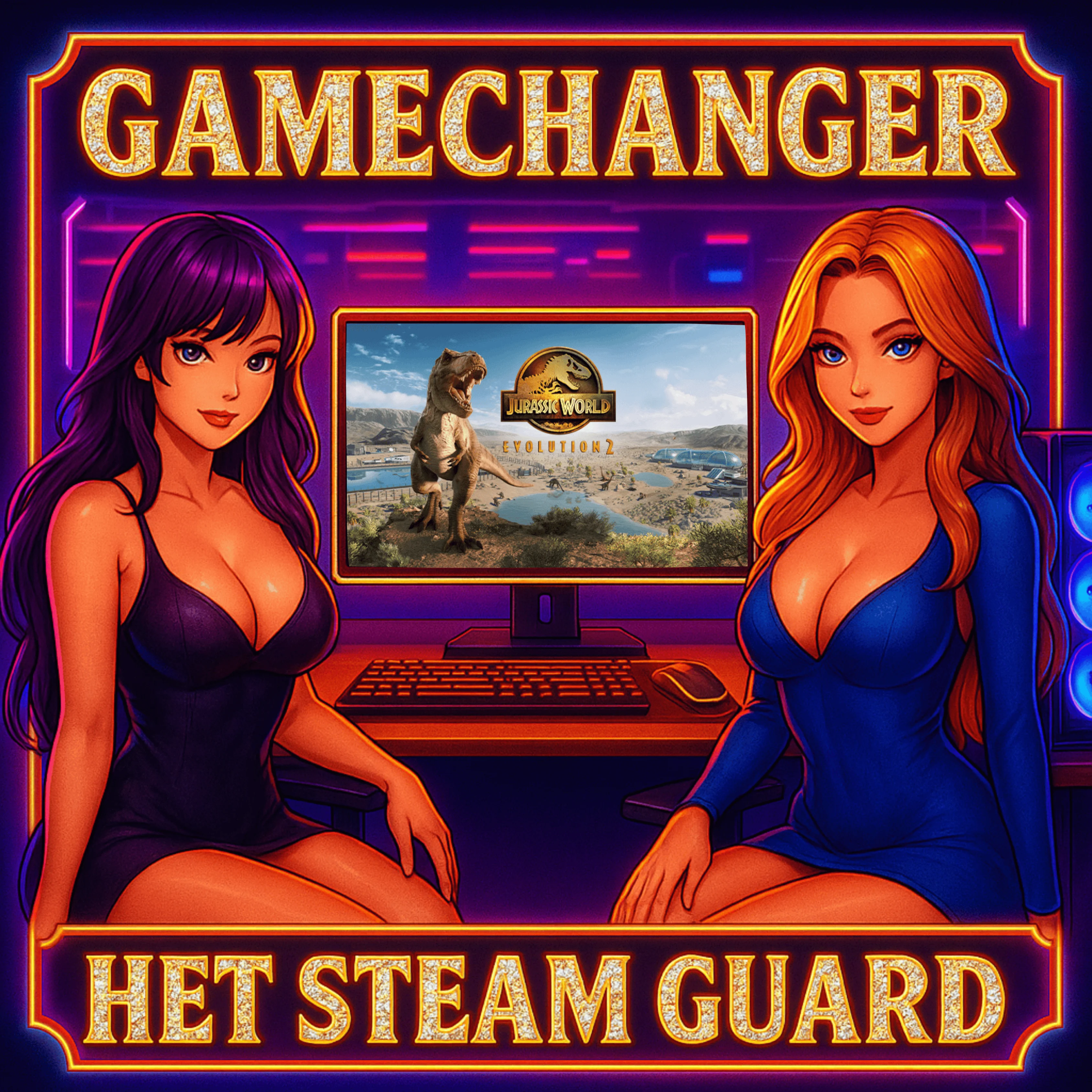 НЕТ GUARD JURASSIC WORLD EVOLUTION 2 STEAM OFFLINE 24/7