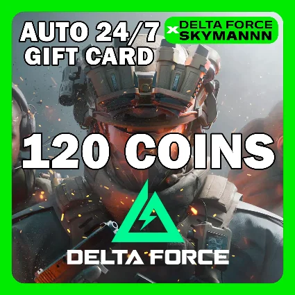 АВТО КАРТА ПОПОЛНЕНИЯ 120 DELTA COINS DELTA FORCE 24/7