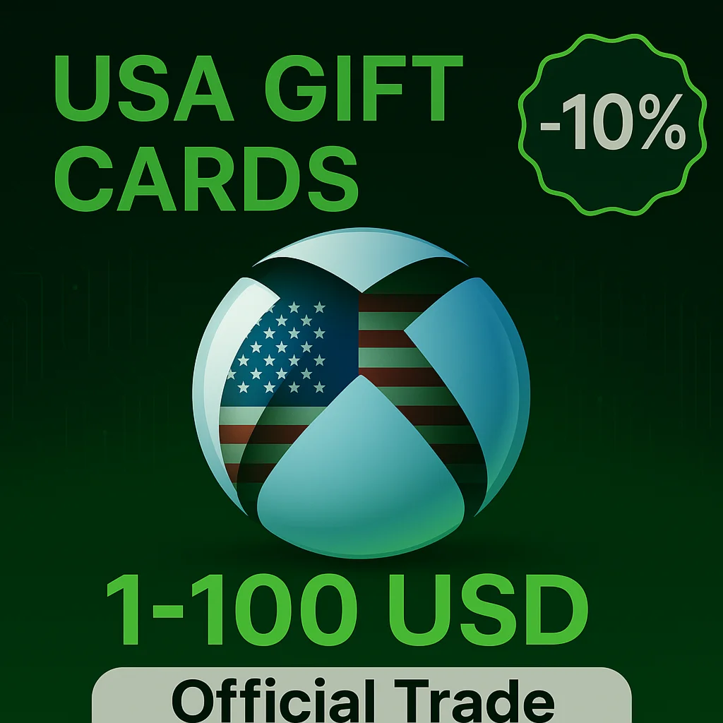  Xbox Gift Card  1-100$ USD (USA) [Моментально]