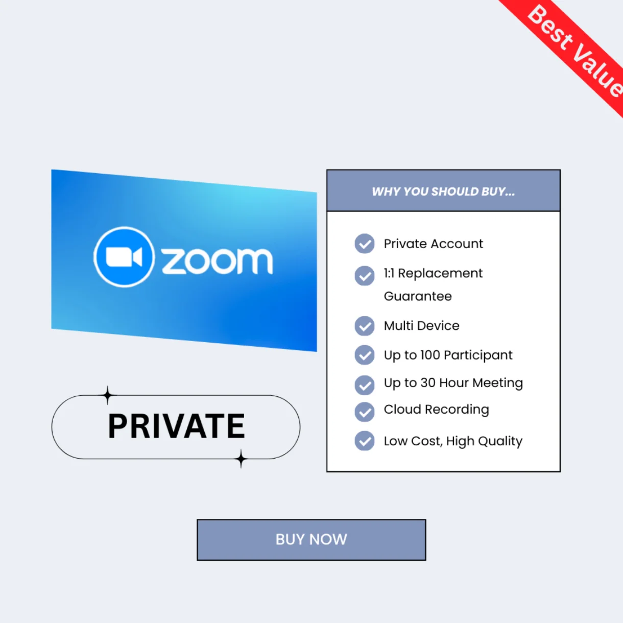 ZOOM ONE PRO REMIUM PRIVATE 7 ДНЕЙ | 100 УЧАСТНИКОВ