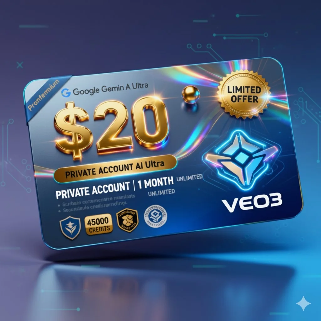 Gemini Ai ULTRA | Veo3 + FLOW | 45000 кредитов | 1 МЕСЯ