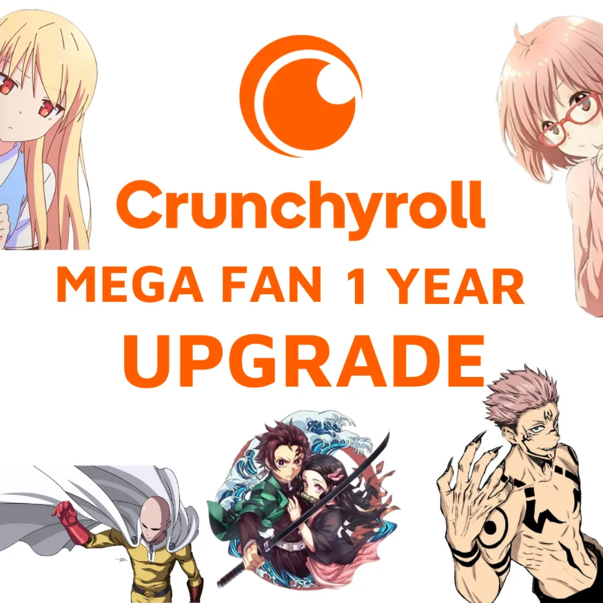 Crunchyroll Premium - Mega Fan 1 Year Upgrade