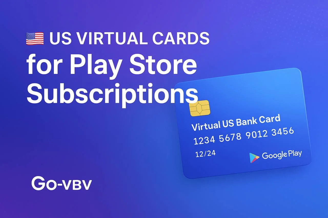 🇺🇸 Вирт. карты США 💳 для подписок Play Store🎉