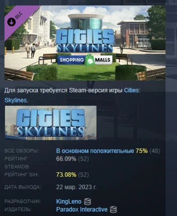 Cities: Skylines - Content Creator Pack: Shopping Malls
