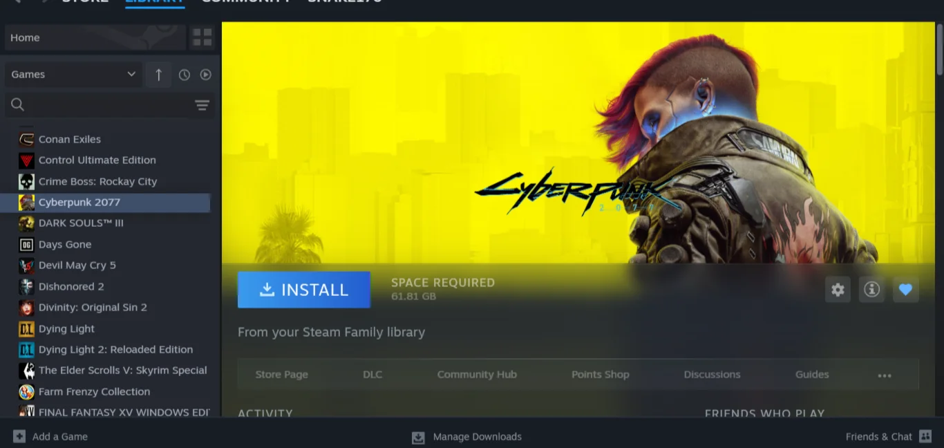 CYBERPUNK 2077 + 100 игр в Steam Shared на 90 дней