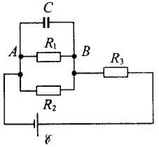 17. На рисунке R1 = R2 = 50 Ом, R3 = 100 Ом, С = 50 нФ.